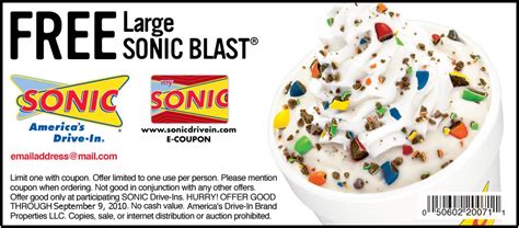 Sonic promotions - Save up to 50% with these current Sonic coupons for March 2024. The latest sonicdrivein.com coupon codes at CouponFollow.